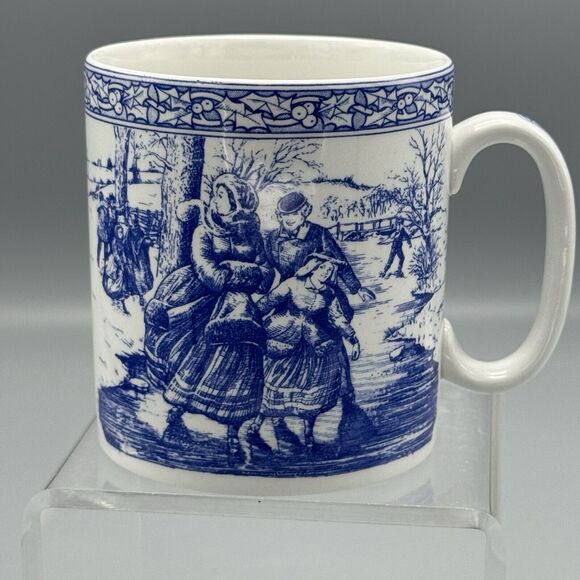 Vintage 1996 SPODE Blue Room Collection Victorian Annual Christmas Mug Number 2 - Picture 6 of 8